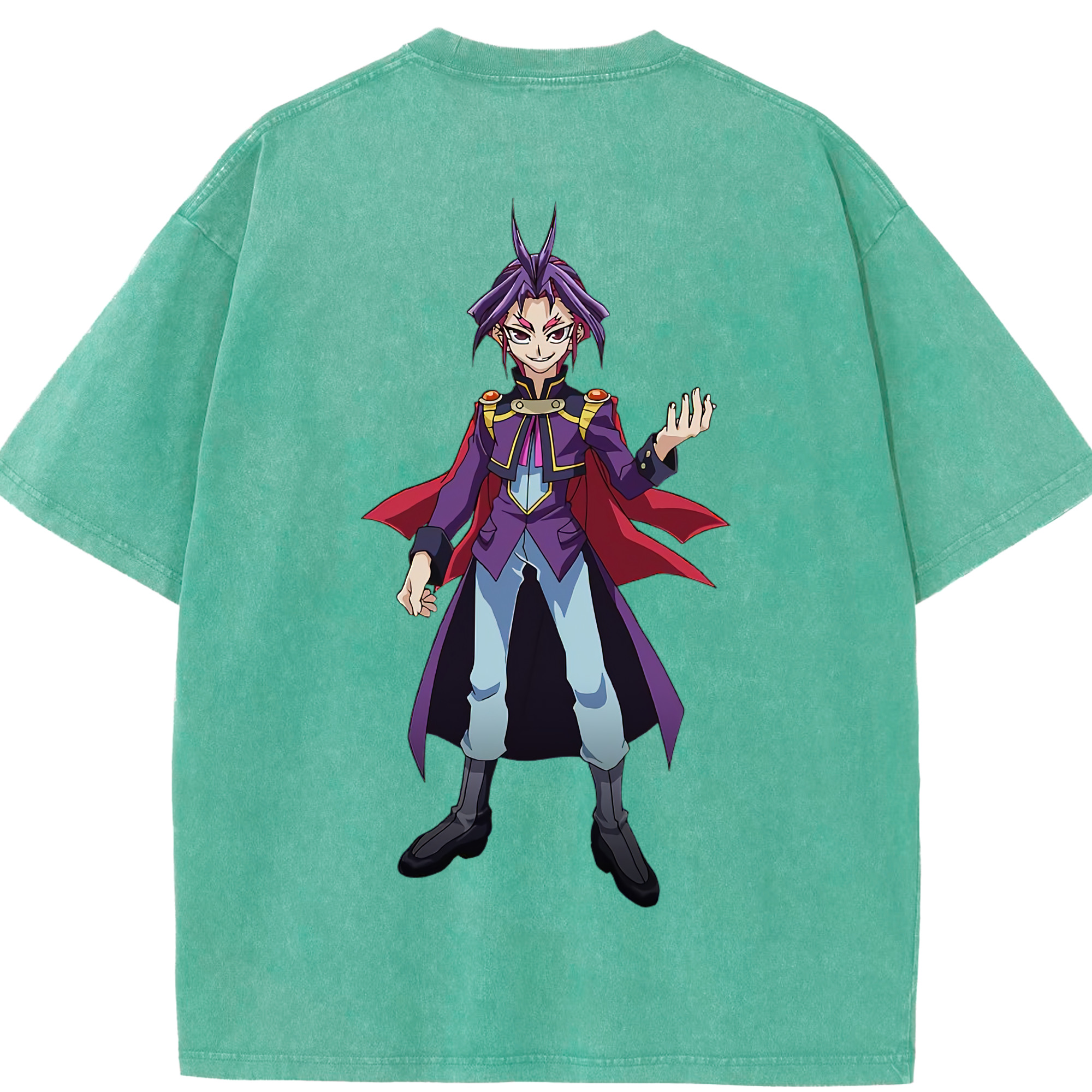 （画像用） 遊☆戯☆王 Yu-Gi-Oh! 綿100% ヴィンテージ風 半袖Tシャツ（背面プリント）